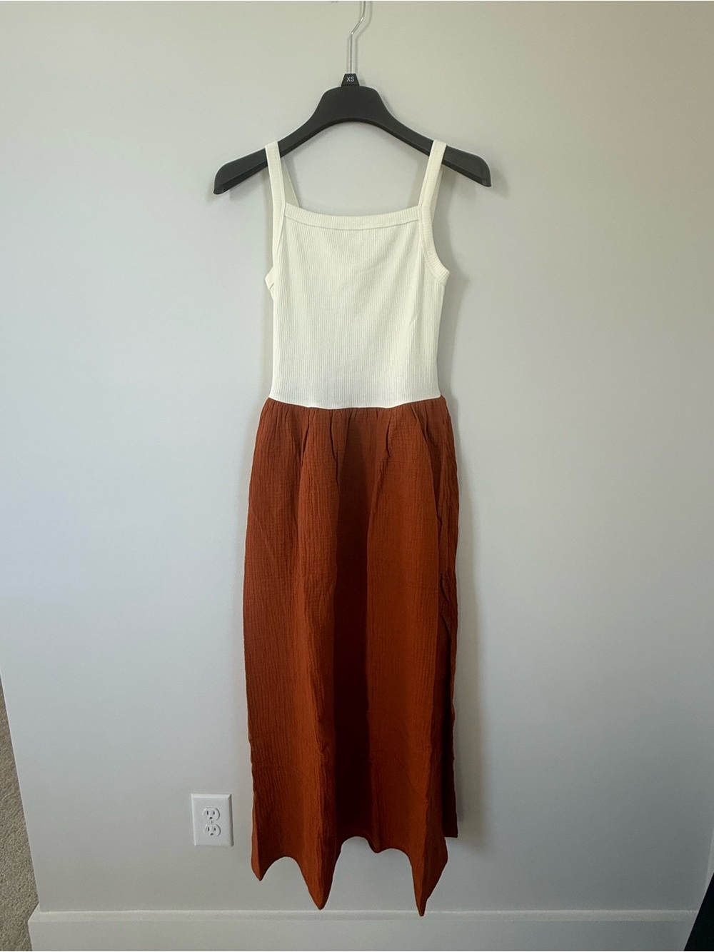 ✨NWT✨ J.crew factory Gauze mixed media midi dress